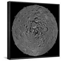 Lunar Mosaic of the North Polar Region of the Moon-Stocktrek Images-Framed Photographic Print