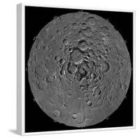 Lunar Mosaic of the North Polar Region of the Moon-Stocktrek Images-Framed Photographic Print