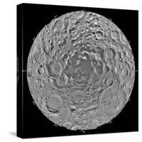 Lunar Mosaic of the South Polar Region of the Moon-Stocktrek Images-Stretched Canvas