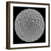 Lunar Mosaic of the South Polar Region of the Moon-Stocktrek Images-Framed Photographic Print