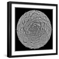 Lunar Mosaic of the South Polar Region of the Moon-Stocktrek Images-Framed Photographic Print