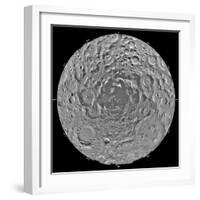 Lunar Mosaic of the South Polar Region of the Moon-Stocktrek Images-Framed Photographic Print