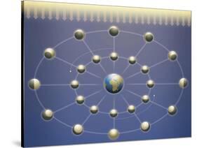 Lunar Phases Diagram-null-Stretched Canvas