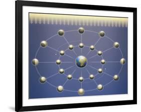 Lunar Phases Diagram-null-Framed Giclee Print