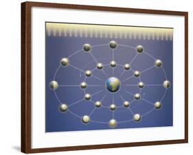 Lunar Phases Diagram-null-Framed Giclee Print