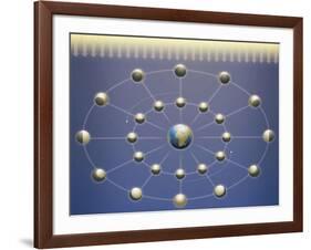 Lunar Phases Diagram-null-Framed Giclee Print