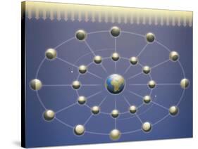 Lunar Phases Diagram-null-Stretched Canvas