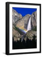 Lunar Rainbow From Upper Yosemite Falls Yosemite Valley, California-Joe Azure-Framed Photographic Print