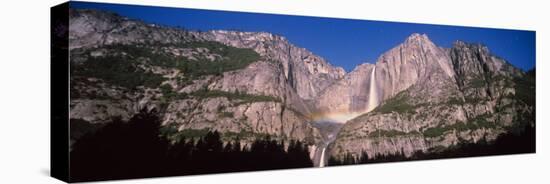 Lunar Rainbow over the Upper and Lower Yosemite Falls, Yosemite National Park, California, USA-null-Stretched Canvas