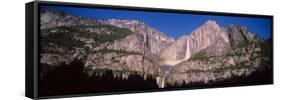 Lunar Rainbow over the Upper and Lower Yosemite Falls, Yosemite National Park, California, USA-null-Framed Stretched Canvas