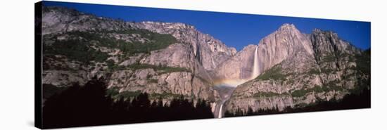 Lunar Rainbow over the Upper and Lower Yosemite Falls, Yosemite National Park, California, USA-null-Stretched Canvas