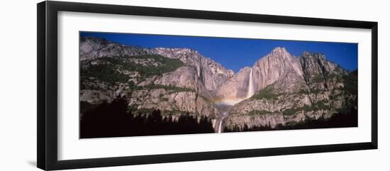 Lunar Rainbow over the Upper and Lower Yosemite Falls, Yosemite National Park, California, USA-null-Framed Photographic Print