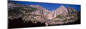 Lunar Rainbow over the Upper and Lower Yosemite Falls, Yosemite National Park, California, USA-null-Mounted Photographic Print