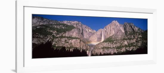 Lunar Rainbow over the Upper and Lower Yosemite Falls, Yosemite National Park, California, USA-null-Framed Photographic Print