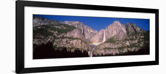 Lunar Rainbow over the Upper and Lower Yosemite Falls, Yosemite National Park, California, USA-null-Framed Photographic Print