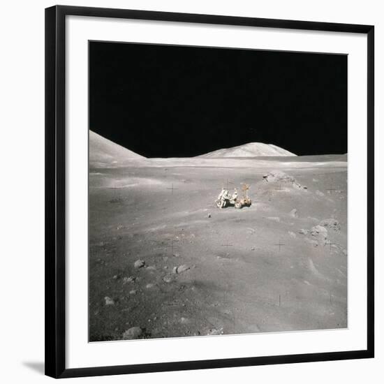 Lunar Rover and Harrison Schmitt, Apollo 17, 1972-Science Source-Framed Giclee Print