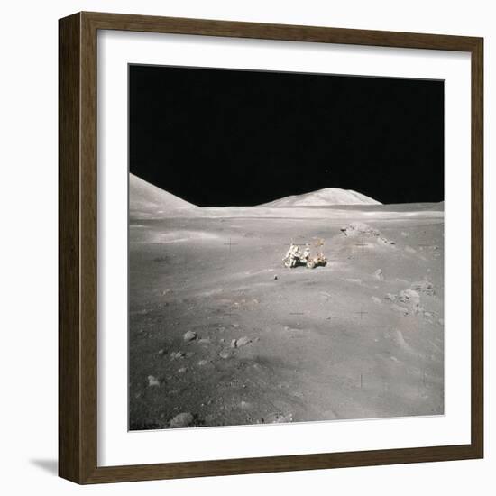 Lunar Rover and Harrison Schmitt, Apollo 17, 1972-Science Source-Framed Giclee Print