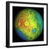 Lunar Topography Globe-Stocktrek Images-Framed Photographic Print