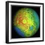 Lunar Topography Globe-Stocktrek Images-Framed Photographic Print