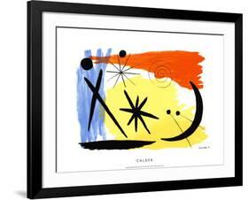 Lunarscape, c.1953-Alexander Calder-Framed Serigraph