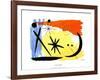 Lunarscape, c.1953-Alexander Calder-Framed Serigraph