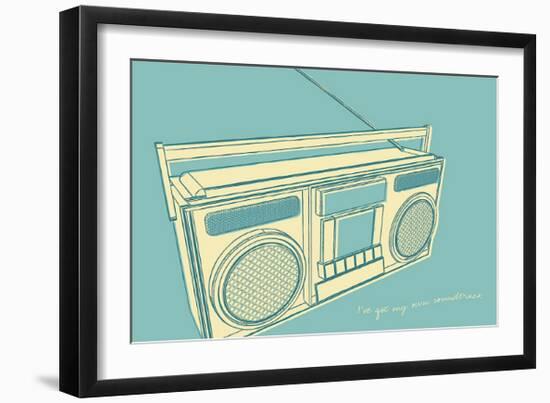 Lunastrella Boombox-John Golden-Framed Giclee Print