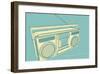 Lunastrella Boombox-John Golden-Framed Giclee Print