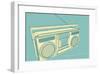 Lunastrella Boombox-John Golden-Framed Giclee Print