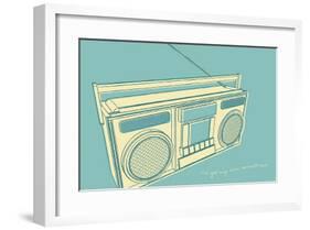 Lunastrella Boombox-John Golden-Framed Giclee Print