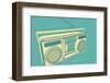 Lunastrella Boombox-John Golden-Framed Art Print