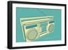 Lunastrella Boombox-John Golden-Framed Art Print