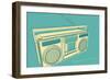 Lunastrella Boombox-John Golden-Framed Art Print