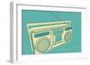 Lunastrella Boombox-John Golden-Framed Art Print