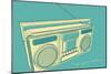 Lunastrella Boombox-John Golden-Mounted Art Print