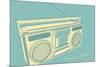 Lunastrella Boombox-John W^ Golden-Mounted Art Print