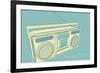 Lunastrella Boombox-John W^ Golden-Framed Art Print