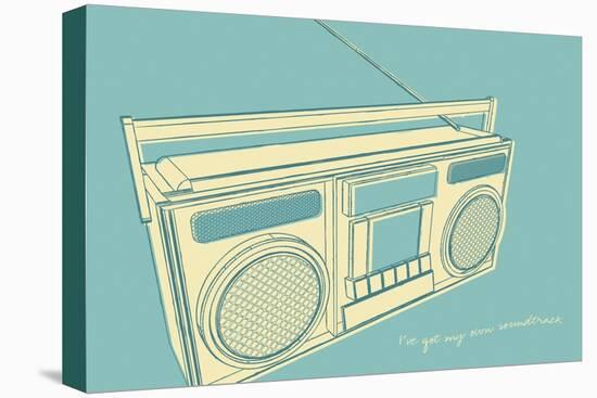 Lunastrella Boombox-John W Golden-Stretched Canvas