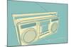 Lunastrella Boombox-John W Golden-Mounted Giclee Print