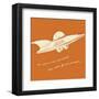 Lunastrella Flying Saucer (square)-John W^ Golden-Framed Art Print