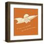 Lunastrella Flying Saucer (square)-John W^ Golden-Framed Art Print