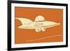 Lunastrella Flying Saucer-John W^ Golden-Framed Art Print