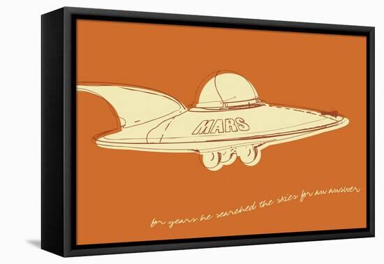 Lunastrella Flying Saucer-John W Golden-Framed Stretched Canvas