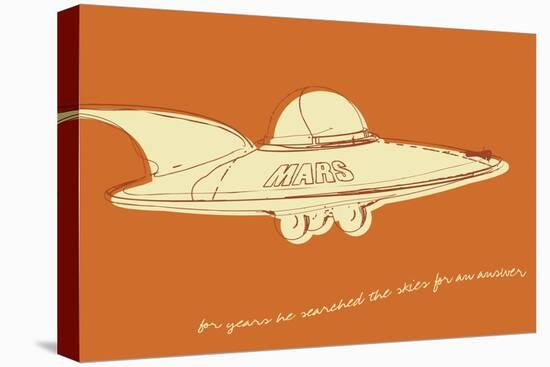 Lunastrella Flying Saucer-John W Golden-Stretched Canvas