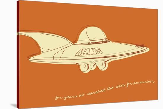 Lunastrella Flying Saucer-John W Golden-Stretched Canvas