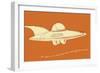 Lunastrella Flying Saucer-John W Golden-Framed Giclee Print