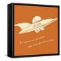 Lunastrella Flying Saucer-John W Golden-Framed Stretched Canvas