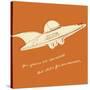Lunastrella Flying Saucer-John W Golden-Stretched Canvas