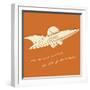 Lunastrella Flying Saucer-John W Golden-Framed Giclee Print