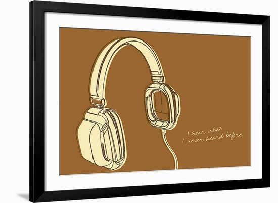 Lunastrella Headphones-John Golden-Framed Giclee Print