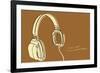 Lunastrella Headphones-John Golden-Framed Giclee Print